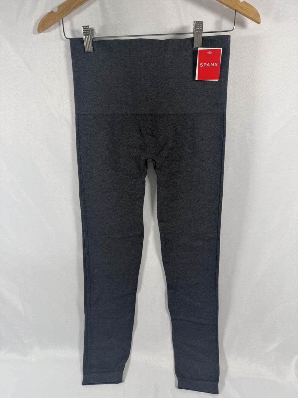 Spanx Look at Me Now High-Waisted Seamless Leggings Heather Gray Size XL NWT